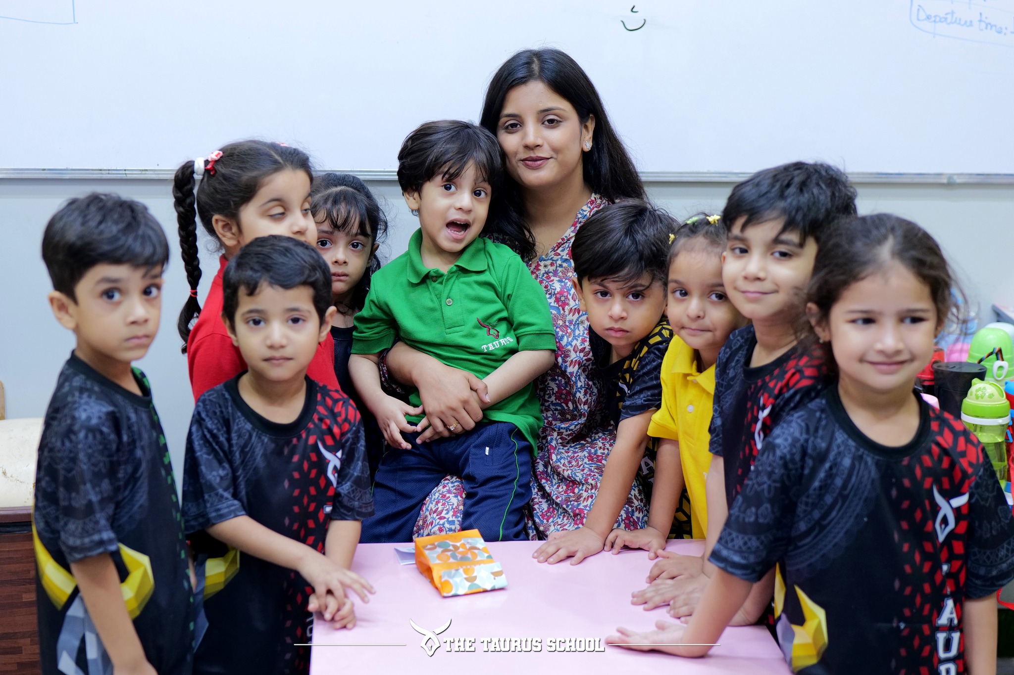Children celebrating an event